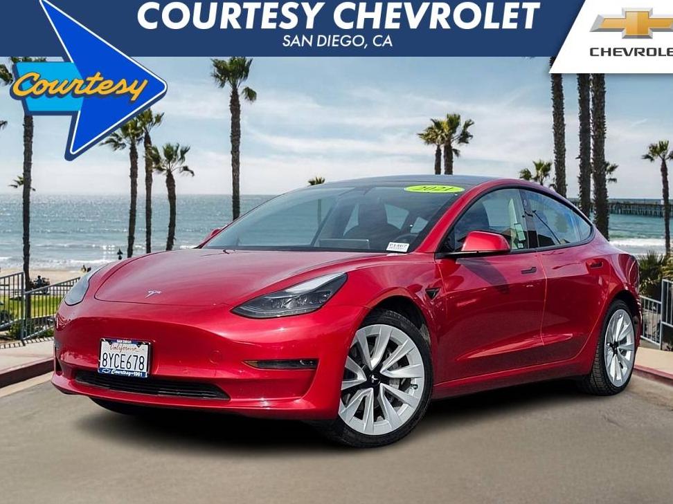 TESLA MODEL 3 2021 5YJ3E1EA3MF051845 image